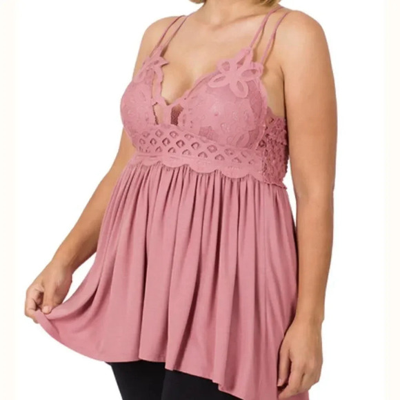 NEW! Boho Crochet Lace Tiered Ruffled Mini Dress - Picture 9 of 13